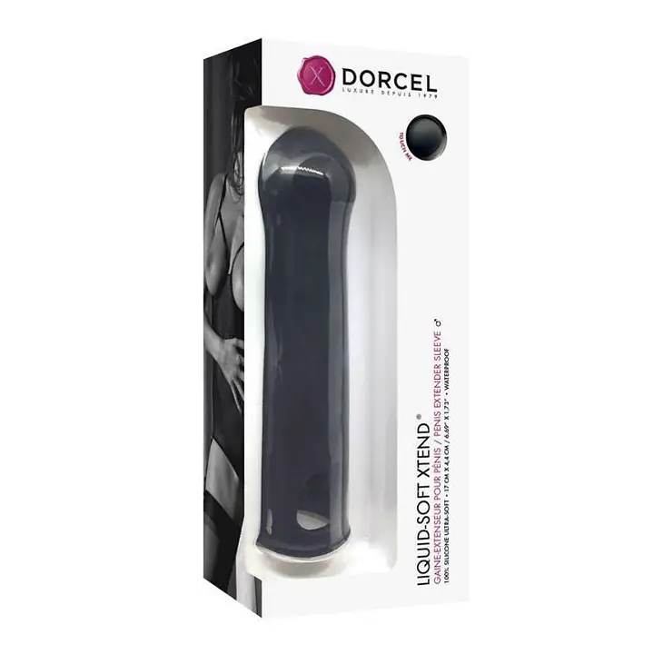 Подовжувальна насадка на член Dorcel LIQUID-SOFT XTEND (до + 3,8см), з кільцем для мошонки - Master