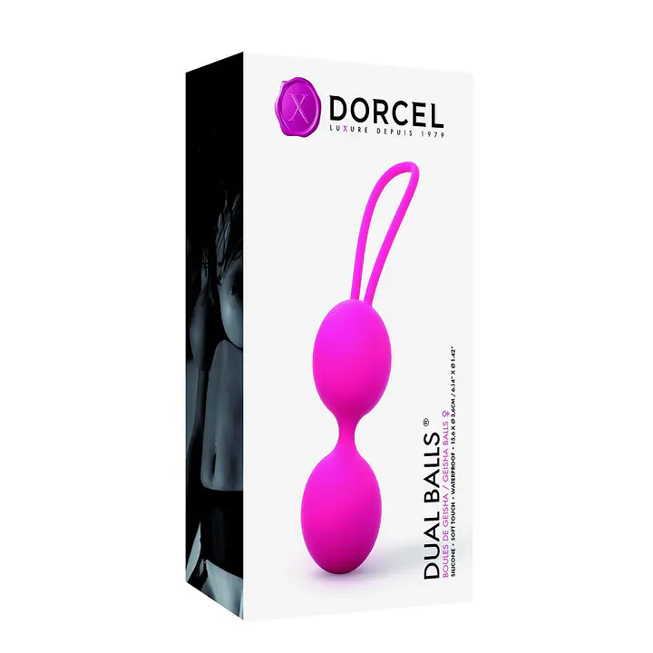 Вагінальні кульки Dorcel Dual Balls Magenta, діаметр 3,6см, вага 55гр - Master