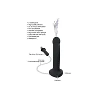 Фалоімітатор, що кінчає Strap-On-Me Dildo Cum Black, діаметр 3,6 см, силікон, насадка для страпону - Master