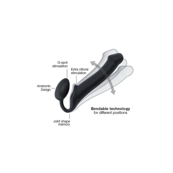 Безремінний страпон Strap-On-Me Violet S, повністю регульований, діаметр 2,7 см - Master