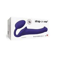 Безремінний страпон Strap-On-Me Violet M, повністю регульований, діаметр 3,3 см - Master