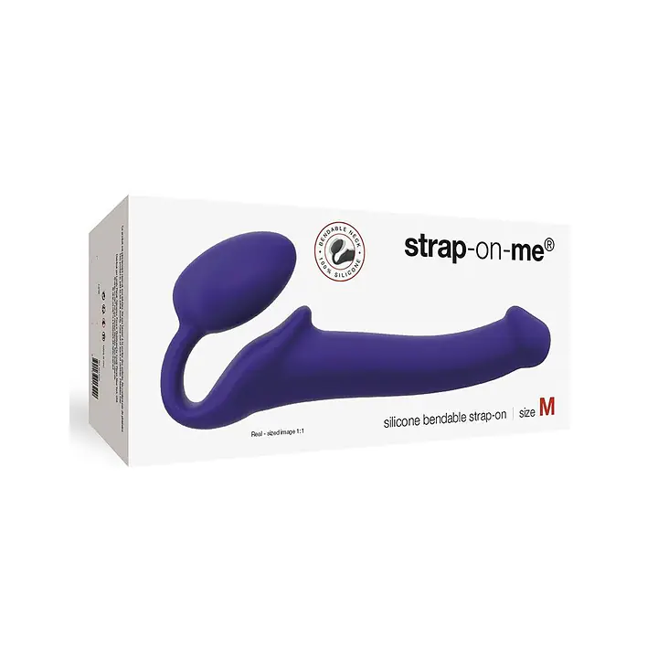 Безремінний страпон Strap-On-Me Violet M, повністю регульований, діаметр 3,3 см - Master