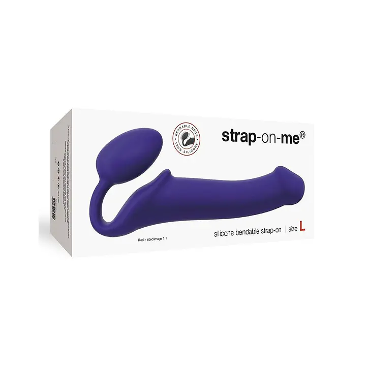 Безремінний страпон Strap-On-Me Violet L, повністю регульований, діаметр 3,7 см - Master