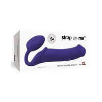 Безремінний страпон Strap-On-Me Violet XL, повністю регульований, діаметр 4,5 см - Master
