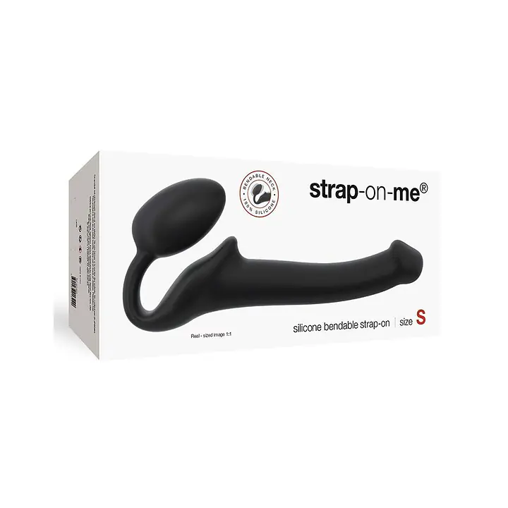 Безремінний страпон Strap-On-Me Black S, повністю регульований, діаметр 2,7 см - Master