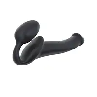 Безремінний страпон Strap-On-Me Black M, повністю регульований, діаметр 3,3 см - Master