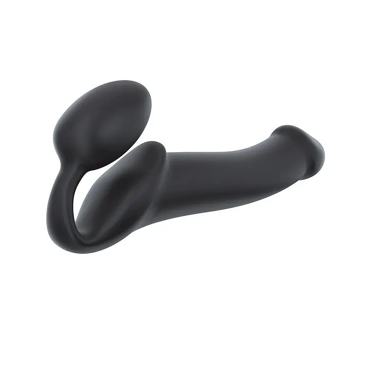 Безремінний страпон Strap-On-Me Black XL, повністю регульований, діаметр 4,5 см - Master