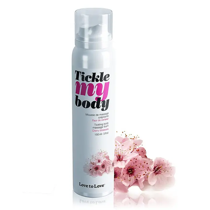Масажна піна Love To Love TICKLE MY BODY Cherry Blossom (150 мл) зволожувальна - Master