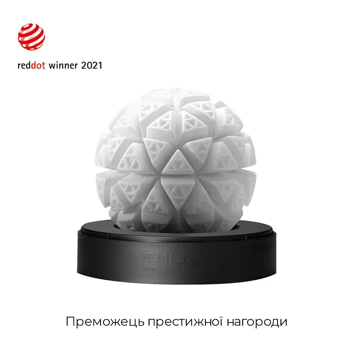 Мастурбатор Tenga Geo Glacier, новий матеріал, інтенсивні блоки, новий рівень розвитку Tenga Egg - Master