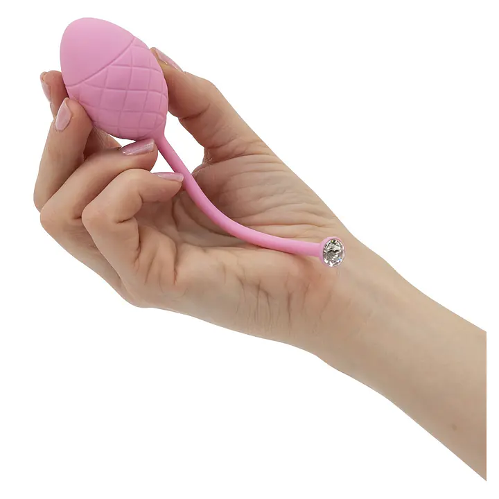 Розкішні вагінальні кульки PILLOW TALK - Frisky Pink з кристалом, діаметр 3,2 см, вага 49-75гр - Master