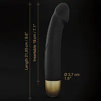 Вібратор Dorcel Real Vibration M Gold 2.0, діаметр 3,7см, перезаряджається, для точки G - Master