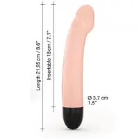 Вібратор Dorcel Real Vibration M Flesh 2.0, діаметр 3,7см, перезаряджається, для точки G - Master