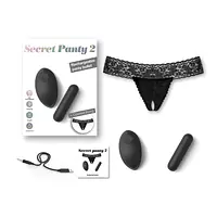 Вібратор Love To Love SECRET PANTY 2, в комплекті трусики, віброкуля, пульт ДК, 10 режимів роботи - Master