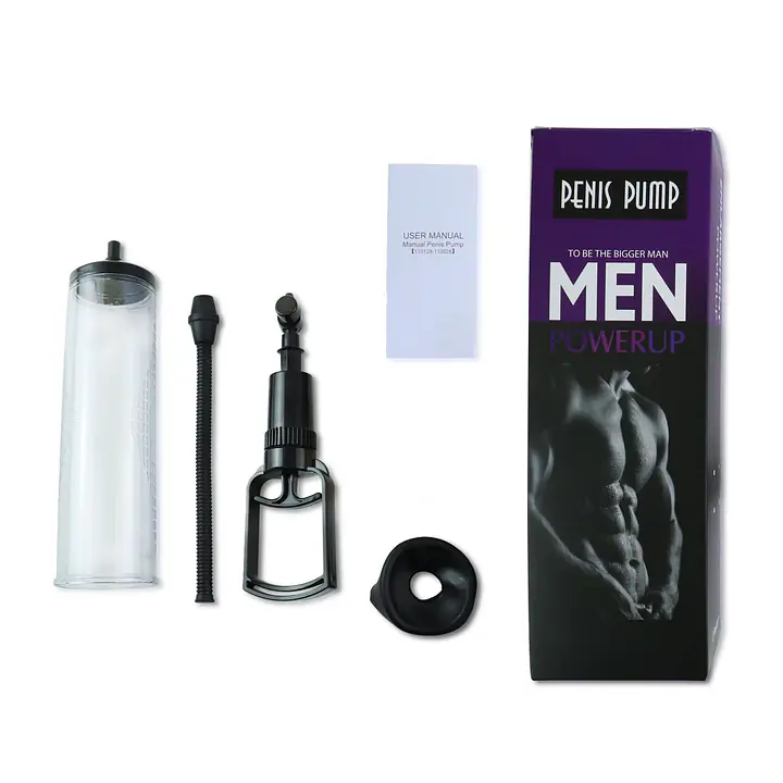 Вакуумна помпа з ручним насосом Men Powerup Black - Master