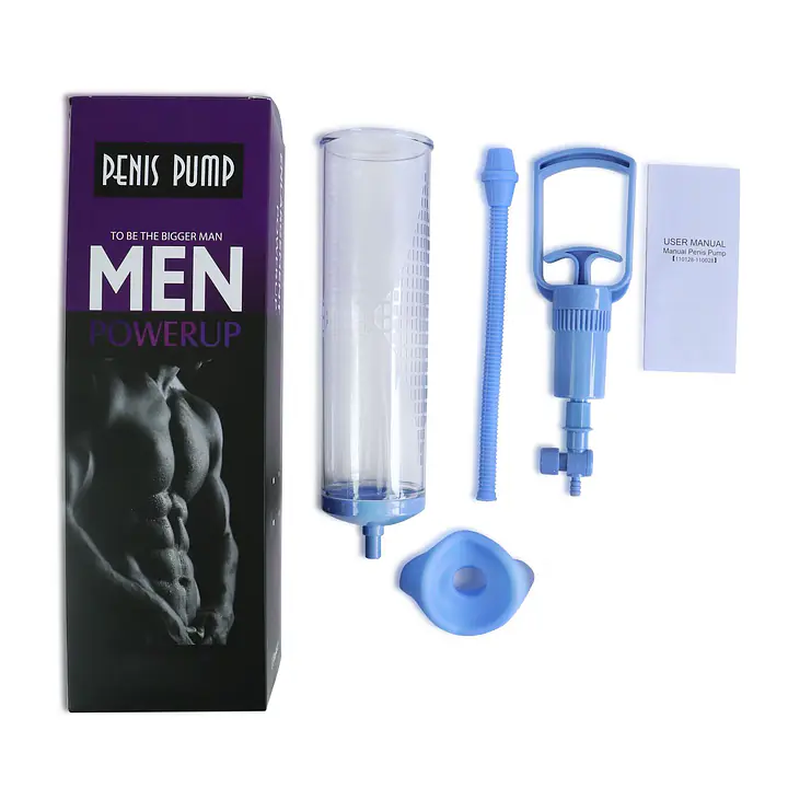 Вакуумна помпа з ручним насосом Men Powerup Blue - Master